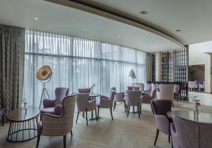 The lounge at Athlone Springs Hotel.