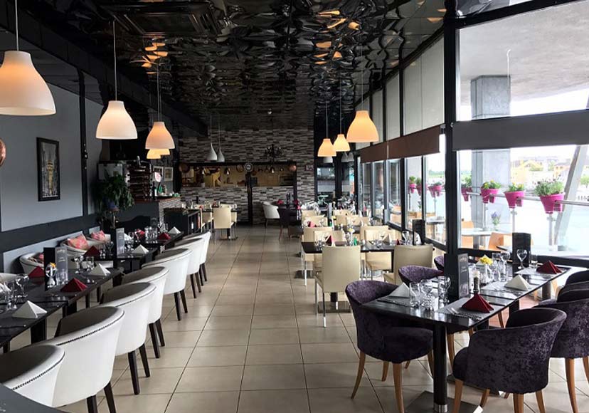 Seating areas available at Bacchus Restaurant.