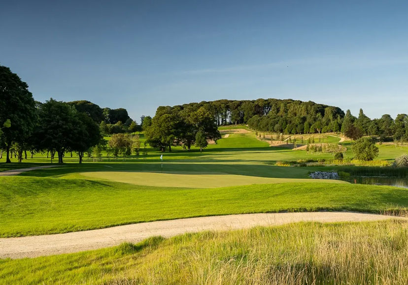 Glasson Golf Club cast in sunlight.